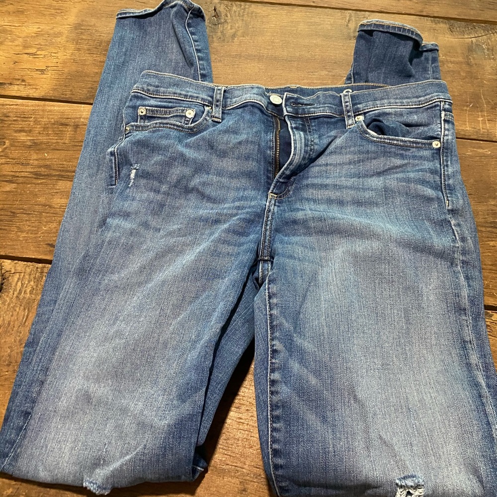 GAP Women's Classic Blue Straight Leg Jeans Tall 🦒